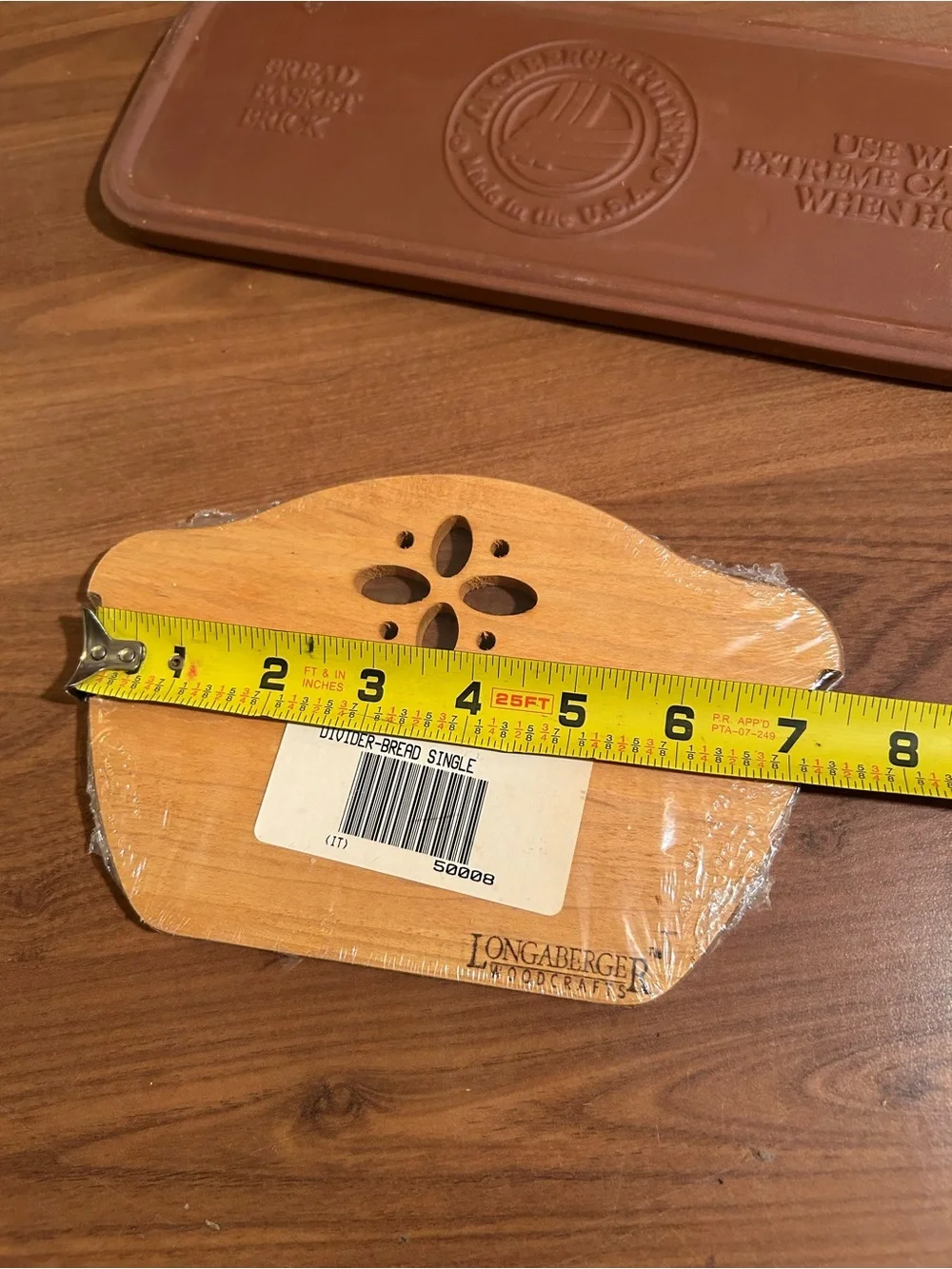 Longaberger Bread Basket Brick & Divider